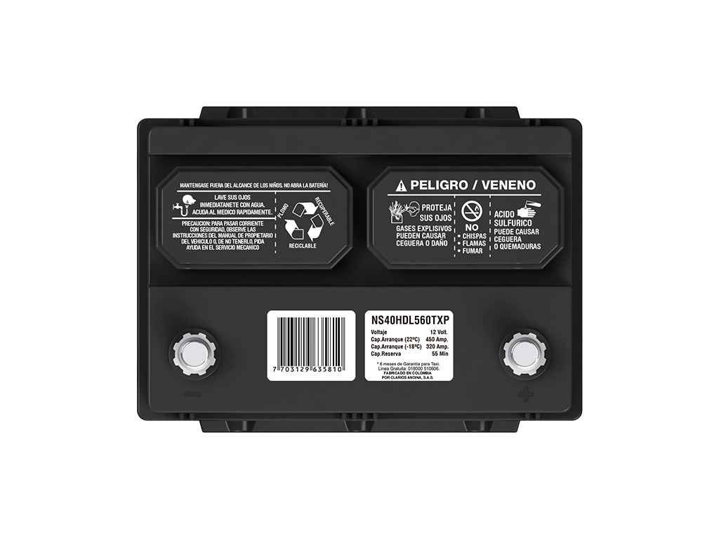 BATERIA POWER TAXI 560A TIPO NS40 HD PD RH - Image 2
