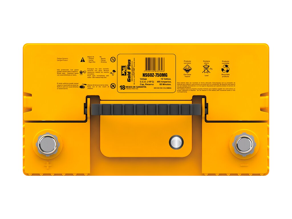 BATERIA MAC GOLD PLUS 750A TIPO NS60 PD LH - Image 2